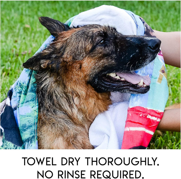 Wipes | Rinse Free Shampoo Mittens | Dogs & Cats | Bath Wipes | Bathing & Washing Pets, Hypoallergenic | No Rinse Wash Mitt | Grooming | Lather Wipe Dry