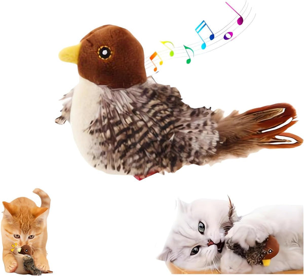 Interactive Chirping Bird Cat, Cat Toy, Simulated Chirping Bird, Realistic Bird Plush Cat Toy, Chirping Bird Cat Toy, Melody Chaser Cat Toys, Cat Toys for Bored Indoor Adult Cats (1 PC)