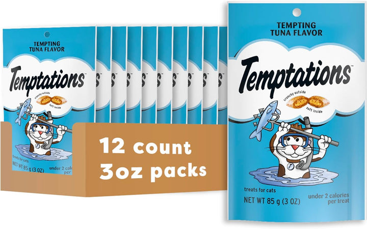 Classic Crunchy and Soft Cat Treats Tempting Tuna Flavor, 16 Oz. Tub