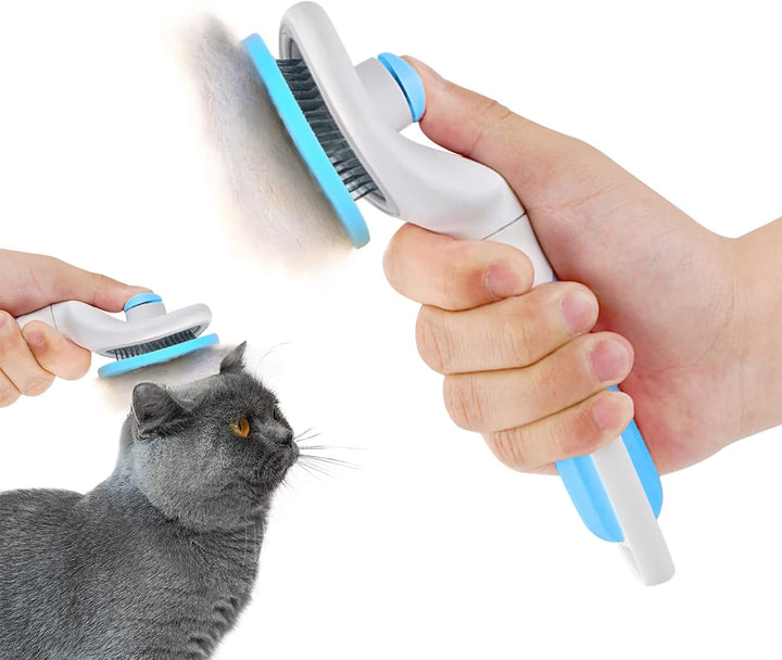 5 Pack Flea Lice Comb,Stainless Steel Dog Cat Grooming Combs with Rounded Teeth,Double Sided Professional Pet Tear Stain Remover,Dematting Tool for Small, Ideal for All Pet