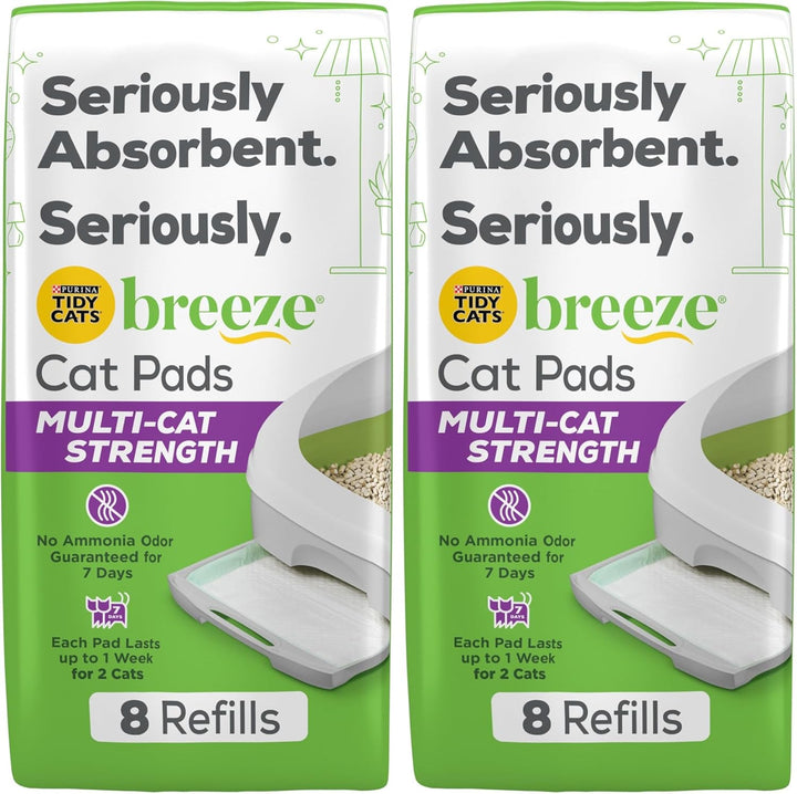 Purina  Cat Litter Breeze Pads Refill Pack Multi Cat Litter Pads - 8 Ct. Bag