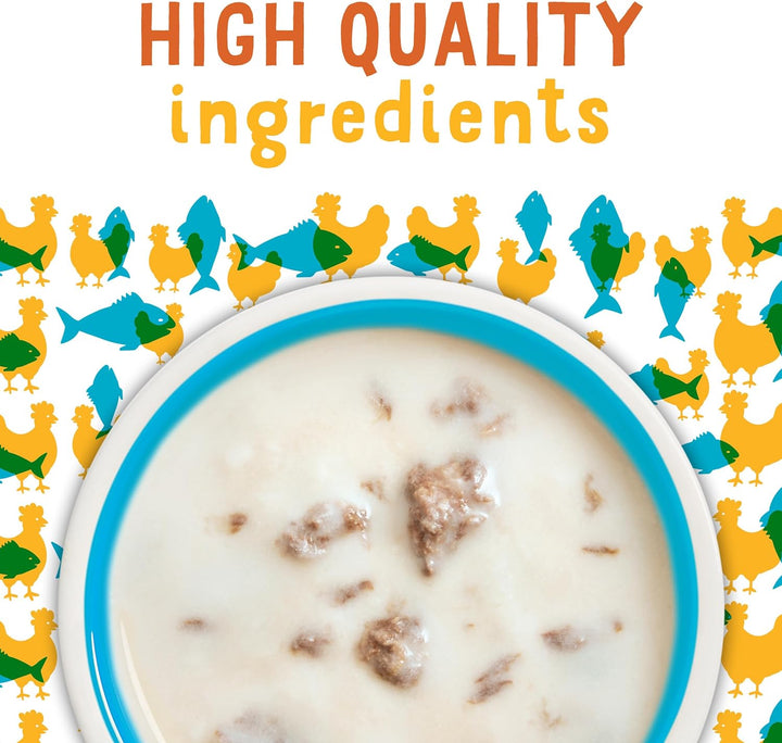 Purina  Grain Free Wet Cat Food Lickable Cat Treats Variety Pack, Lil' Soups with Salmon, Tuna or Shrimp - (Pack of 30) 1.2 Oz. Cups