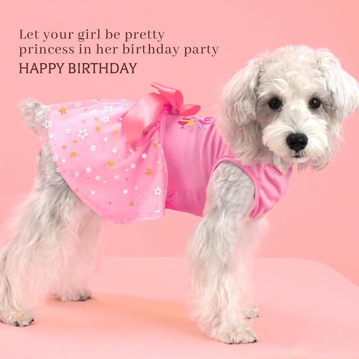 Dog Birthday Dress Puppy Clothes for Small Dogs Girl Birthday Party Tulle Pet Outfit, Cat Appeal-Small