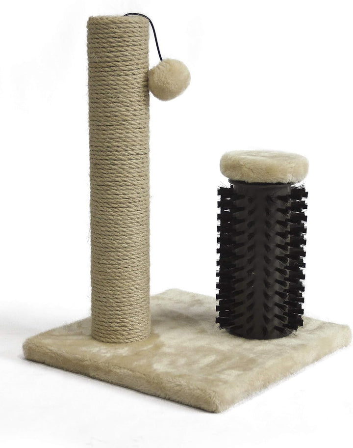 Cat Scratcher - Indoor Classic Single Cat & Kittens Scratching Post, Medium (31.5"H) - Grey