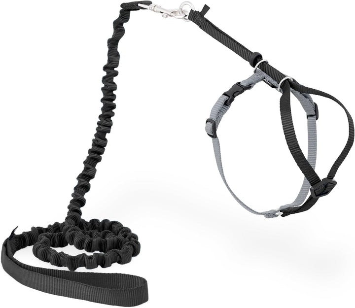 Come with Me Kitty Cat Harness & Bungee Leash - Comfortable No-Choke Harness with Lightweight Bungee Leash for Outdoor Fun - Escape Free Pulling Prevention - Medium - Lilac