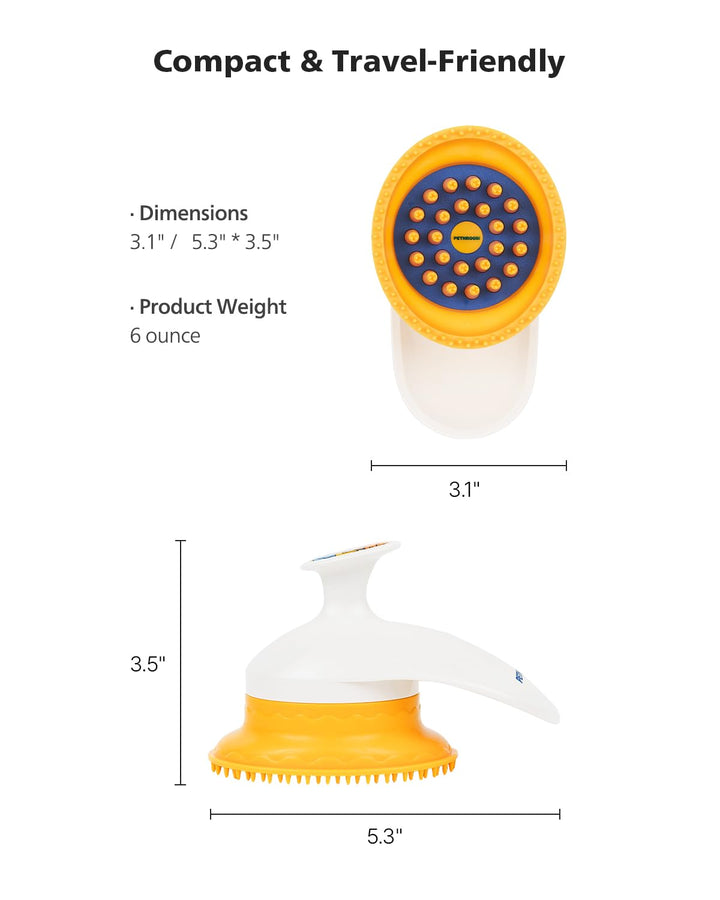 [] Cat Brush for Shedding Cats,Dogs, Kitten | Gentle Deshedding & Grooming Tool for Short or Long Hair | Safe Massage Brush for Sensitive Skin | Sturdy, Durable, and Portable