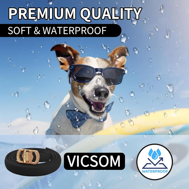 4 Pack Flea Collar for Dogs, Dog Flea and Tick Collar 32 Months Flea and Tick Treatment for Dog, Waterproof Adjustable Dog Flea and Tick Prevention Collar for Small Medium Large Dog Puppy, Black