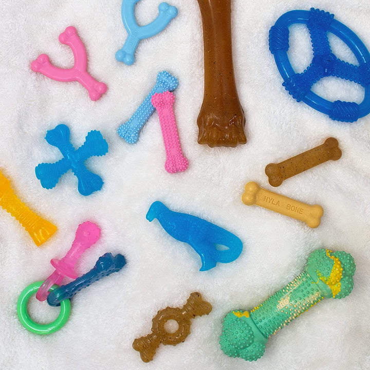 Ring Bone Chew Toy for Puppies, Puppy Teething Toys, Puppy Enrichment Toys, Chicken Flavor, X-Small Dogs - up to 15 Lbs, 1 Count