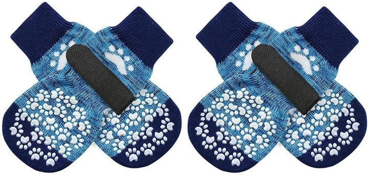 anti Slip Dog Socks to Prevent Licking Paws, Dog Shoes for Hot Pavement, Dog Booties for Small Medium Large Senior Dogs, Traction Control Boots & Paw Protectors for Hardwood Floors