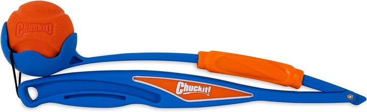 Fetch & Fold 25M Dog Ball Launcher, 25" Length, Includes Medium Ball (2.5") for Dogs 20-60 Pounds