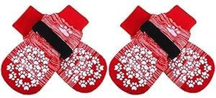 anti Slip Dog Socks to Prevent Licking Paws, Dog Shoes for Hot Pavement, Dog Booties for Small Medium Large Senior Dogs, Traction Control Boots & Paw Protectors for Hardwood Floors