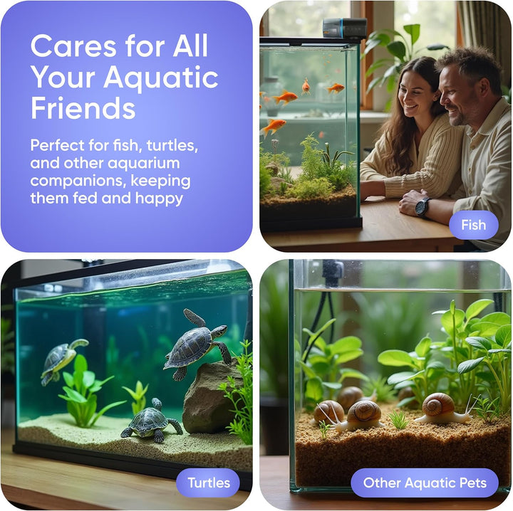 Automatic Fish Feeder for Aquarium - New Generation 2025, Auto Food Dispenser with Timer for Small Tank, Big Aquariums & Pond, Model-Ml