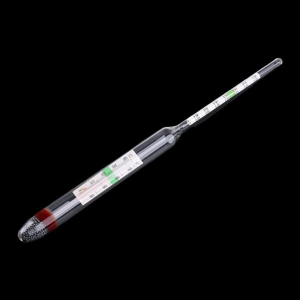Glass Aquarium Hydrometer with Built-In Thermometer Marine Floating Salt Water Salinity Tester 1.000-1.060 7.87In