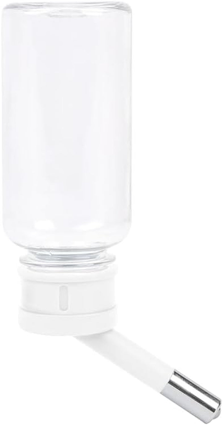 Water Bottle with Stand for Syrian Dwarf Hamsters Gerbils Mice Rats Degus Small Pet Rodents(White)