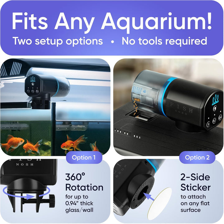 Automatic Fish Feeder for Aquarium - New Generation 2025, Auto Food Dispenser with Timer for Small Tank, Big Aquariums & Pond, Model-Ml