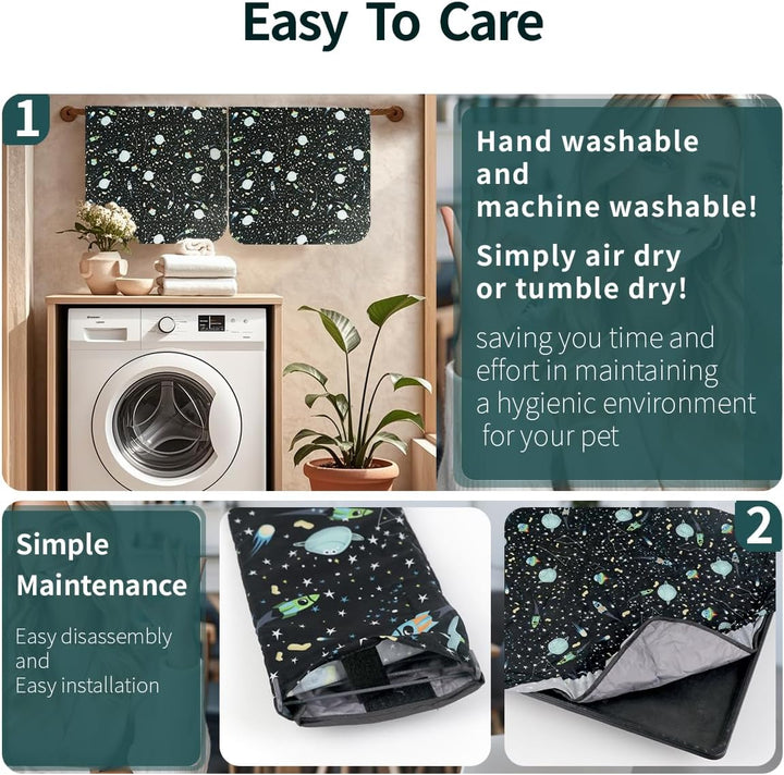 Ferret Cage Liners for Ferret Nation & Critter Nation Cages, Waterproof Chinchilla Cage Accessories, Washable Bedding, for Ferrets, Chinchillas, Rats