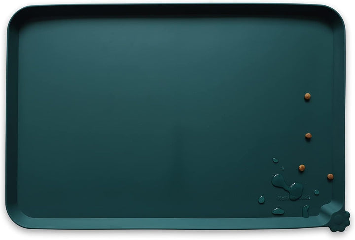 -Waterproof Pet Feeding Mats with High Lips - Multiple Size and Colors for Dogs, Cats & Others-G