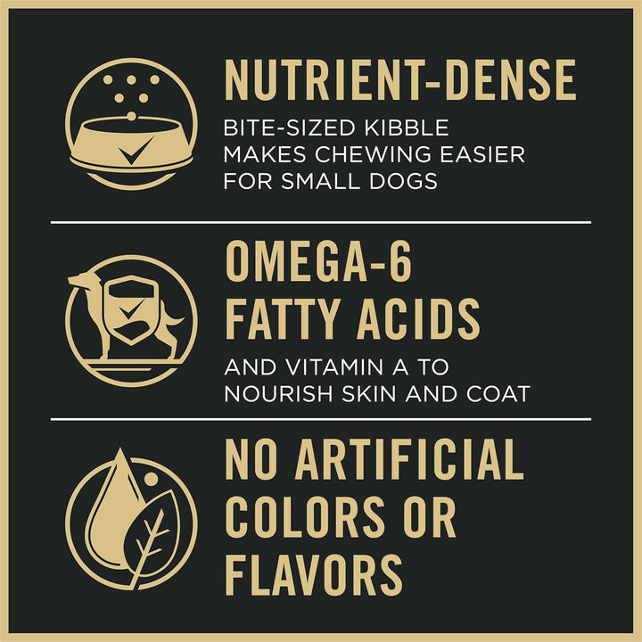 Small Breed Dog Food with Probiotics for Dogs, Shredded Blend Chicken & Rice Formula - 6 Lb. Bag