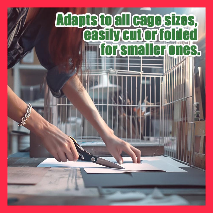 Bird Cage Liner - 120 Disposable Sheets Made from Acid-Free Newsprint. Non-Toxic for Birds, Ideal for Packing, Pet Cages, Crafts, Shipping, and Moving. Easy to Clean (31"X21.5")