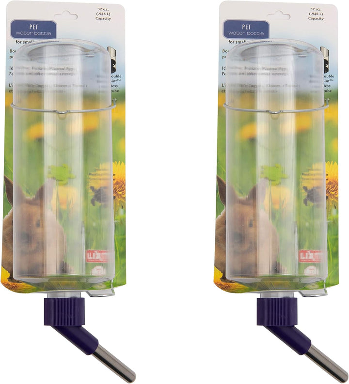 Weather Resistant Cage Water Bottles for Rabbits, Ferrets, Guinea Pigs Hamsters and Other Small Animals. (8-Ounce)
