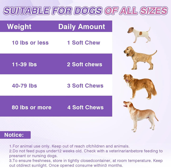 Dog Allergy Chews 200Pcs - Dog Allergy and Itching Skin Relief anti Itch Aller Immune Bites for Dogs Itching Licking Paws Treatment Relief Itchy Chew Probiotics Vitamins for Skin and Coat Allergies