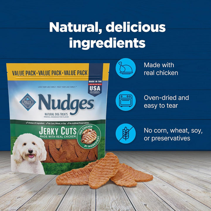 Nudges Jerky Cuts Natural Dog Treats Chicken