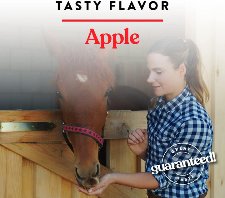 Apple Wafers, Treats for Horses, Packed with Vitamins & Minerals, Apple Flavored Horse Treats, 20 Lbs