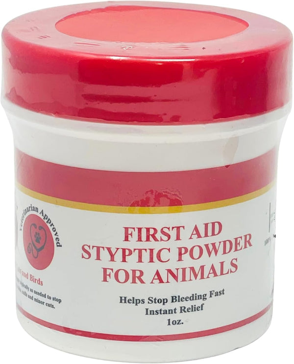 Styptic Powder for Animals – Fast-Acting Blood Stop for Dogs, Cats, Birds & Small Pets – First Aid Powder for Nail Bleeding, Minor Cuts & Grooming – 1 Oz, Pack of 1