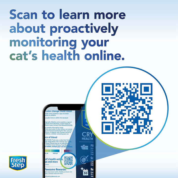 Crystals Health Monitoring Cat Litter, Color-Changing Litter Helps Detect Irregularities in Cat Urine, Controls Odor for 30 Days, 7 Lb. Bag