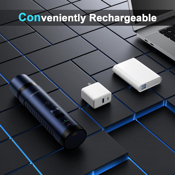 Dog Nail Grinder, Dog Nail Trimmers, and Clippers Kit with 2 LED Lights. Super Quiet Electric Pet Nail Grinder, Rechargeable, for Small, Medium, and Large Dogs & Cats, 2 Diamond Grinding Wheels.