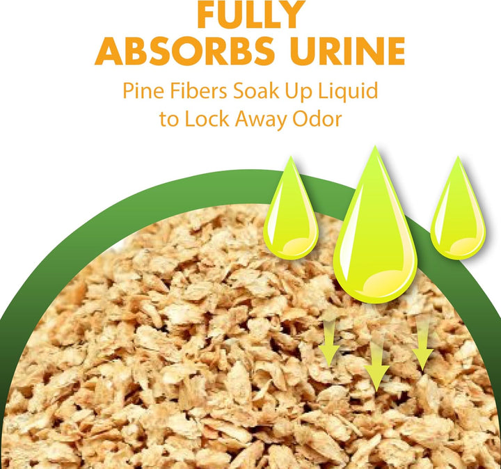 Feline Pine Platinum Non-Clumping Cat Litter, Feline Pine Cat Litter 18Lb