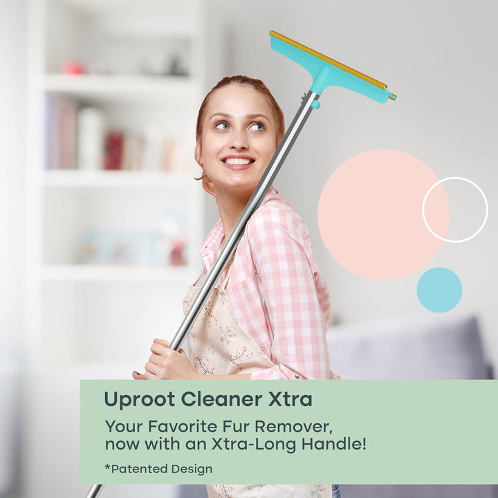 er Xtra Pet Hair Removal Tool: Reusable Carpet Rake with Telescopic 60" Handle - as Powerful as er Pro Pet Hair Remover, but Made for Carpets, Curtains - Don'T Bend Don'T Kneel