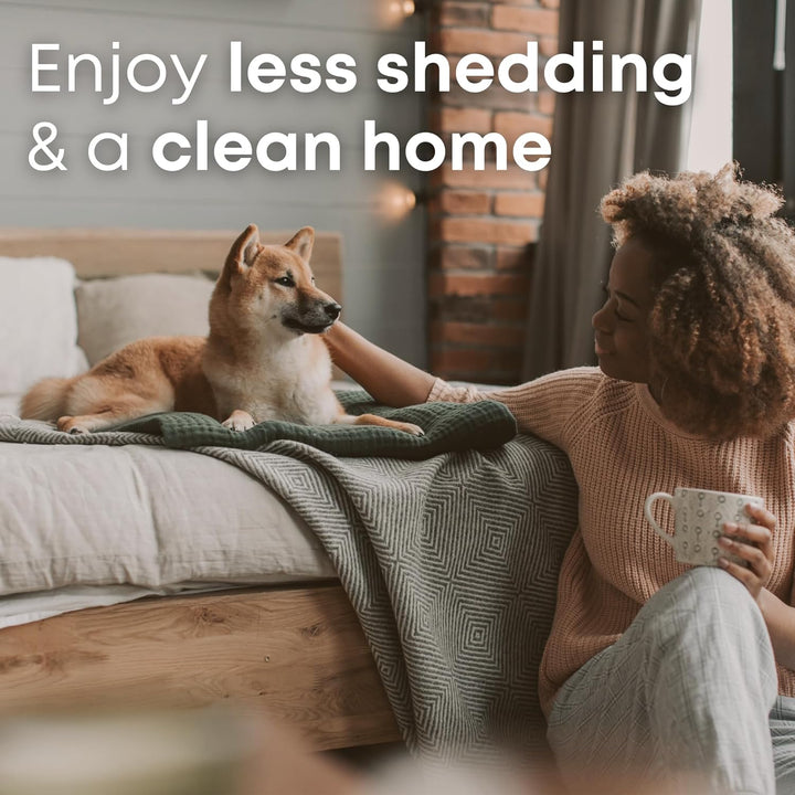 Dematting Comb for Cats and Dogs, Mat Remover and Deshedding Grooming Tool, Safe Detangler for Matted Fur, Double Sided Undercoat Rake