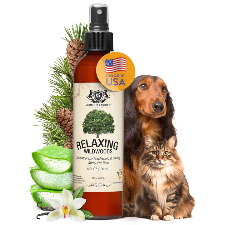 Dog Perfume Spray Long Lasting Chamomile & Lavender 8 Fl Oz, Dog Cologne Spray Long Lasting for Groomers, Calming Deodorizer Perfume for Dogs, Pet Puppy Deodorizing Fragrance by Gerrard Larriett