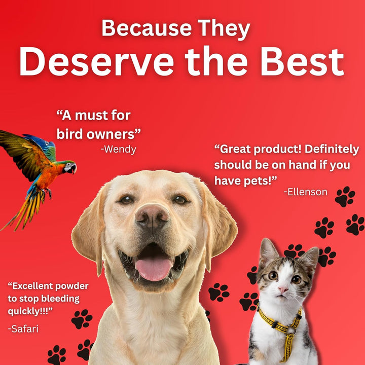 Styptic Powder for Dogs, Cats, and Birds (2 Oz) by  | Fast-Acting Blood Stop for Pets | Quick Stop Bleeding Powder for Dog Nail Clipping, Grooming, Cuts and More (1-Pack)