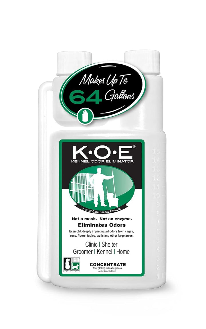 K.O.E. Fresh Scent Odor Eliminator Concentrate – for Strong Odor on Cages, Floor, & More – Non-Enzymatic for Home & Dog Kennel – Home & Pet Supplies (1 Gal)
