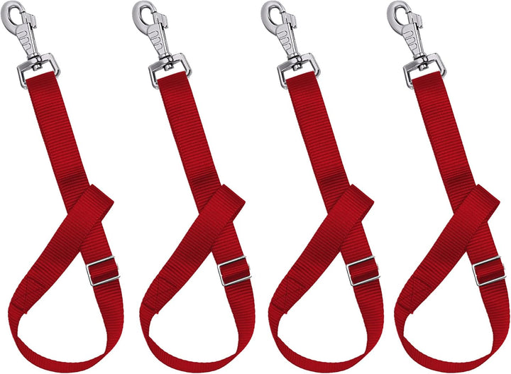 Horse Bucket Strap Hangers,Horse Suppliers Adjustable Nylon Straps up to 700 Lbs for Hay Nets, Water Buckets,Hanging-Pratical and Easy Use(4 Pack) (Black)