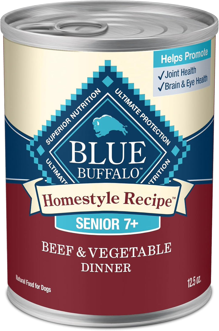 Homestyle Recipe Senior Wet Dog Food, Made with Natural Ingredients, Chicken Dinner with Garden Vegetables, 12.5-Oz Cans (12 Count)