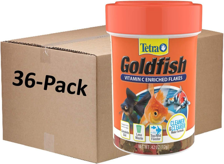 Goldfish Flakes, Nutritionally Balanced Diet for Aquarium Fish, Vitamin C Enriched Flakes, 7.06 Oz