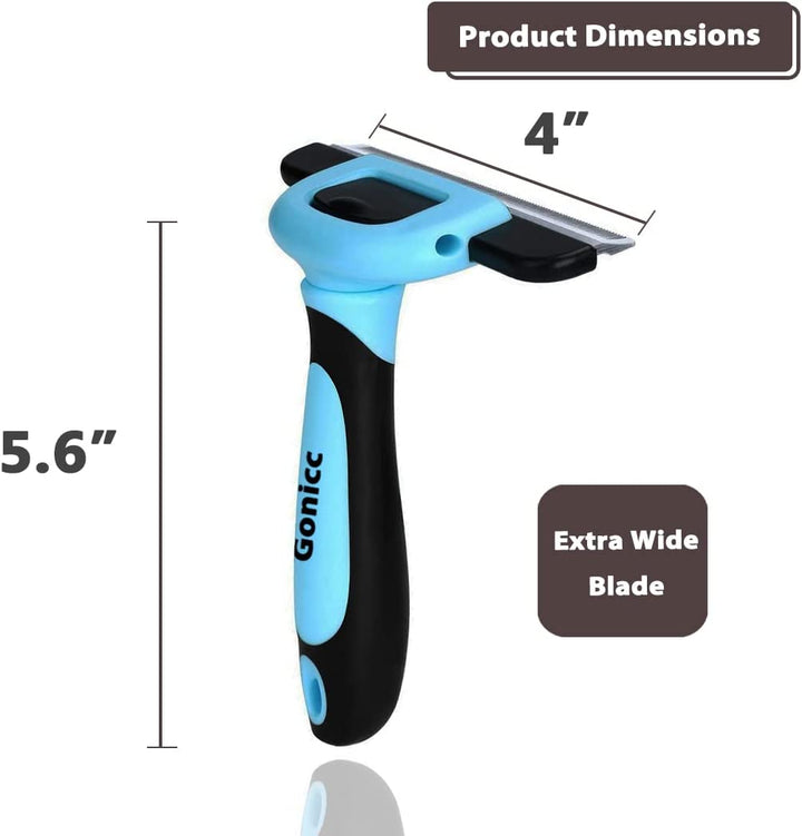 PDT- 1001 Professional Pet De Shedding Comb Tool Blue