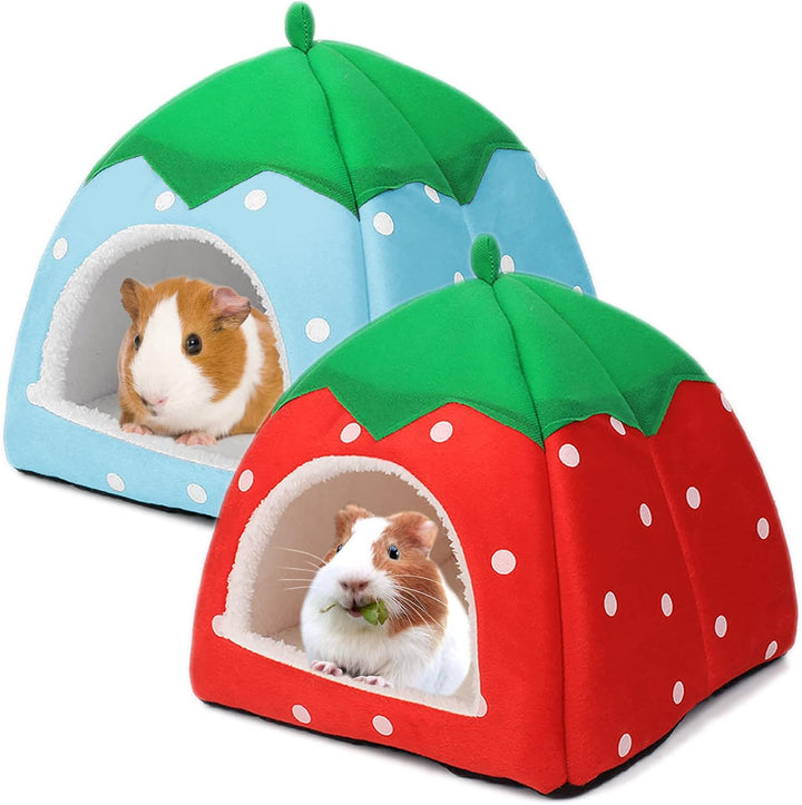 Guinea Pig Hideout Bed Rabbit House Cave Accessories Cozy Hide-Out for Bunny Hedgehog Ferret Chinchilla&Other Small Animals (Grey)