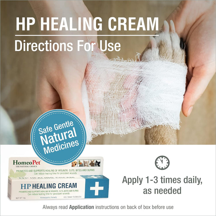 HP Healing Cream, Safe and Natural Skin-Healing Ointment for Cats and Dogs, 14 Grams