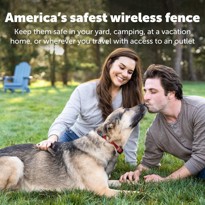 Stay & Play Wireless Fence Receive Collar for Stubborn Dogs - Rechargeable & Waterproof Receiver Collar with Quick Charge in 2-3 Hours - for Dogs 5Lb+