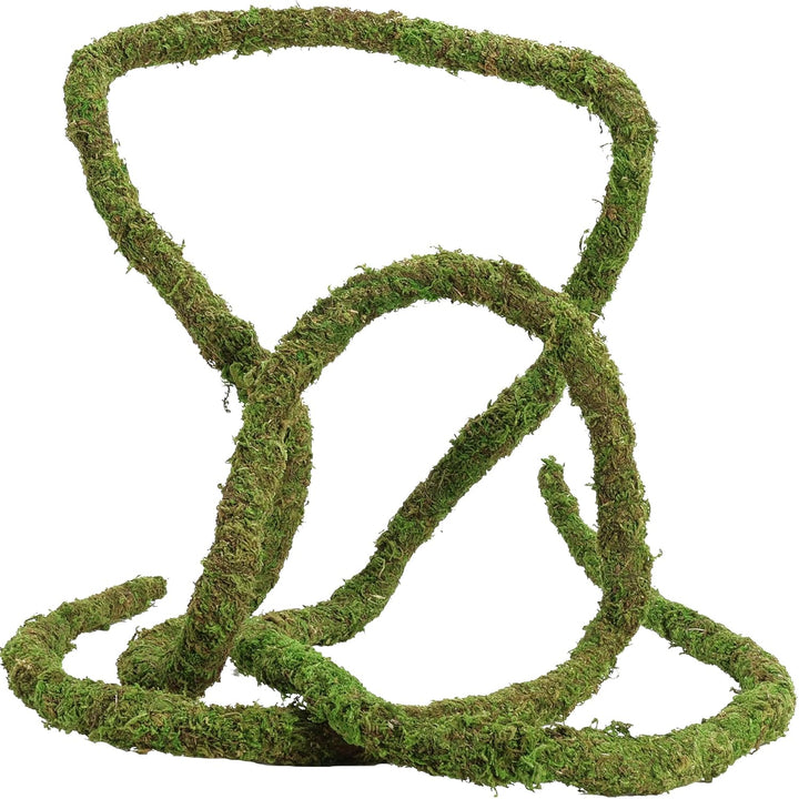 Moss Vine for Reptiles, Bendable Climbing Vines Reptile Tank Accessories, Natural Moss Rope for Leopard Gecko, Lizard, Snake, Chameleon, Frog Terrarium Decor (Jungle Green, 6.5 FT)