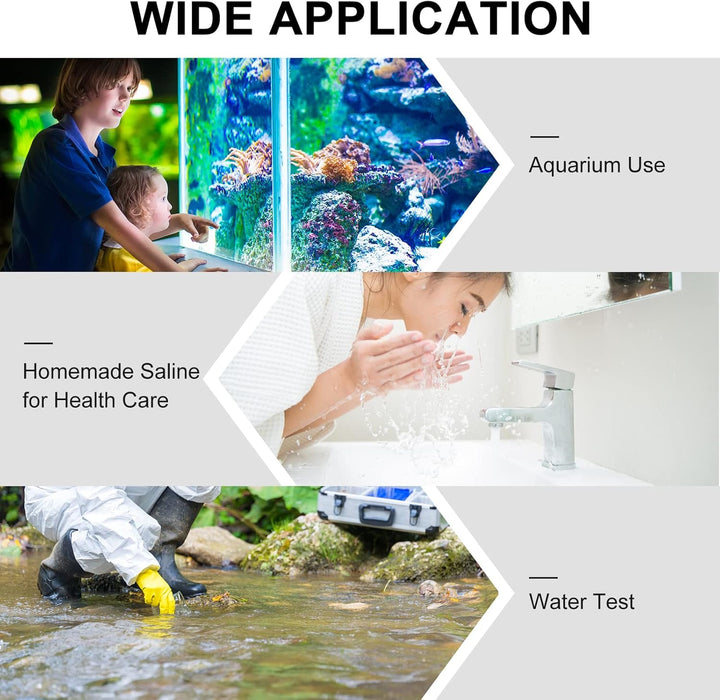 Salinity Tester, Transparent Acrylic Aquarium Hydrometer Sea Specific Gravity Test Salinity Meter for Fish Tank Pond Water Saltwater Freshwater, Accurate Automatic Hydrometer