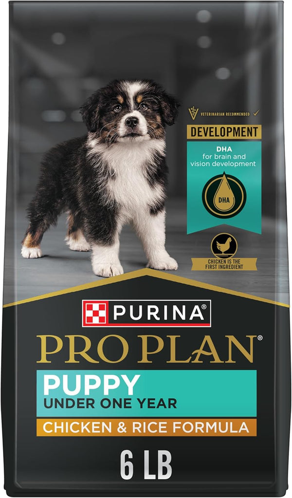 High Protein Dry Puppy Food, Chicken and Rice Formula - 6 Lb. Bag