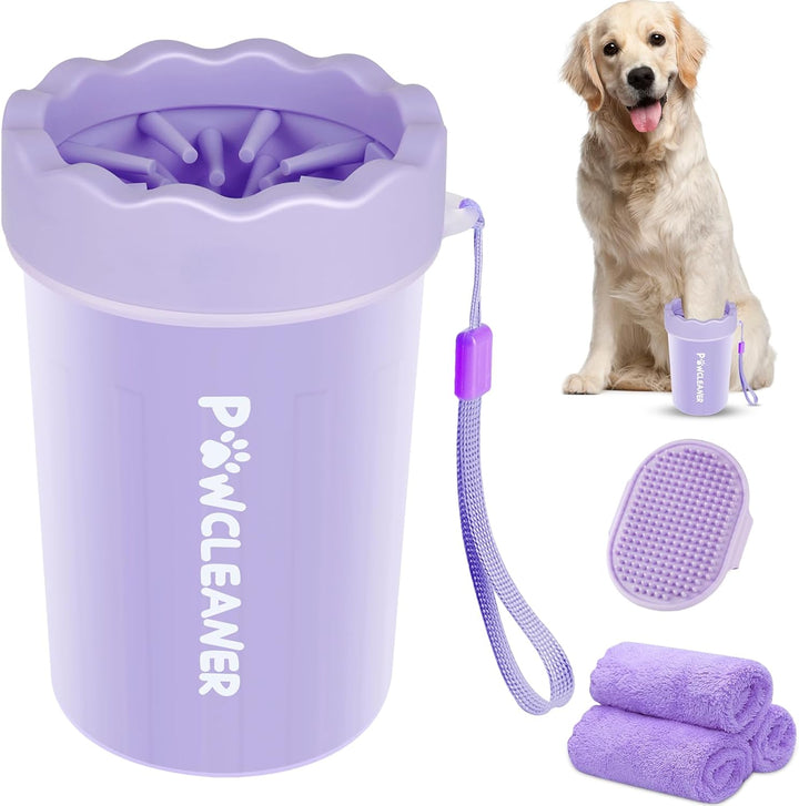 Dog Paw Cleaner, Dog Paw Washer, Paw Muddy Paw Cleaner, Pet Foot Cleaner for Small Medium Large Breed Dogs/Cats (With 3 Absorbent Towel)
