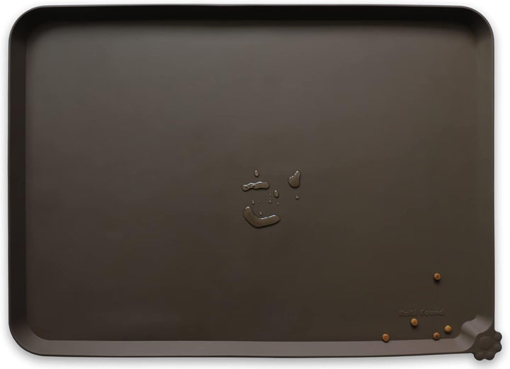 -Waterproof Pet Feeding Mats with High Lips - Multiple Size and Colors for Dogs, Cats & Others-G