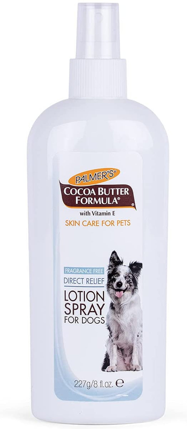 for Pets Cocoa Butter Formula Direct Relief Lotion Spray for Dogs with Vitamin E | Fragrance Free Dog Lotion for Dry Itchy Skin Spray on Lotion for Dogs - 8 Oz (FF15584)