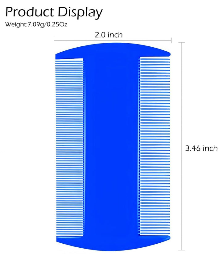 Flea Comb, 5 Pack Double Sided Fine Tooth Comb, Pet Grooming Combs Dandruff Removal Combs for Cats Dogs Puppy